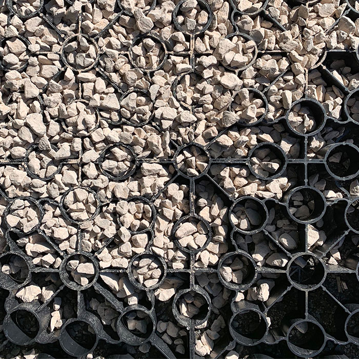 Black Plastic Ground Reinforcing Gravel Grids (500x500mm)